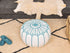 Authentic Moroccan Leather Footstool Ottoman